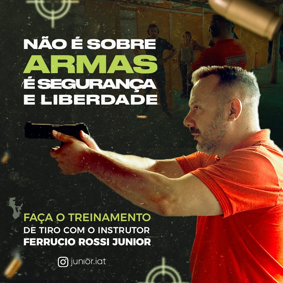 Treinamento de tiro seguro com Ferruccio Rossi Junior em São José dos Pinhais